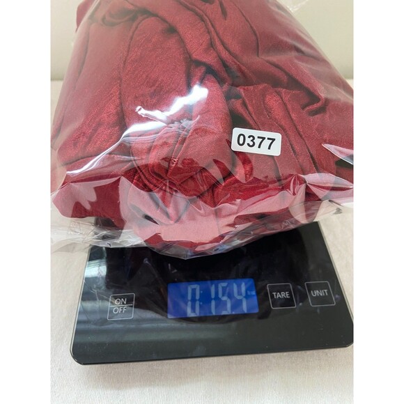 NWT Cachet Women's 10 Red Bodycon Dress Beaded Satin Ruched Mini Y2K Party Scoop - Picture 10 of 10